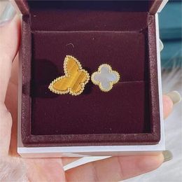 Mode amour mélilot papillon concepteur bande anneaux pour femmes nacre mignon charme élégant anneau bijoux de mariage