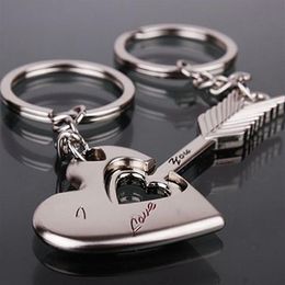 Amoureux de la mode porte-clés flèche je t'aime coeur porte-clés cupidon pendentif porte-clés porte-clés amoureux Mobile 3033