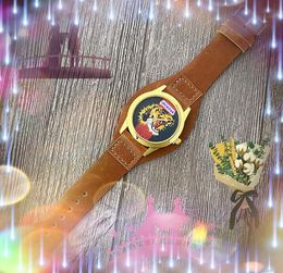 Amantes de la moda movimiento de cuarzo reloj mujeres hombres clásico estilo popular negocio abeja tigre serpiente esqueleto dial reloj vestido regalo reloj de pulsera