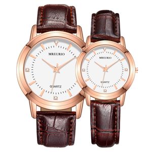 Les amoureux de la mode montres femmes hommes montres pour femmes et hommes boucle ardillon montre bracelet en cuir M0001