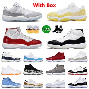 Retro 11 Mode Low Chaussures de basket 11 Jumpman 11s infrarouge 23 Green snake Varsity Red Formateurs Sport Chaussures Homme 7-13