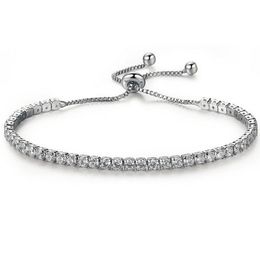 Bracelet push-pull en cristal de diamant, luxe, discret, à la mode, exquis