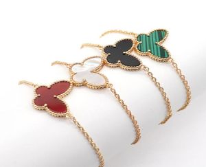 Fashion Luxury 18k Gold Sweet Butterfly Designer Charm Bracelets for Women Shell Bangle Bracelet Party Wedding Bijoux5570137