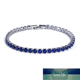 Bracelets de tennis en zircone cubique de luxe de 4 mm, chaîne glacée, bracelet de mariage en cristal pour femmes et hommes, bijoux en or, prix d'usine, conception experte, qualité dernière