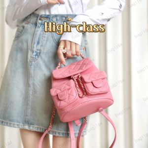 Fashion Luxury Sacs Womens Designer Backpack CC Duma Small Sac à main Sac à main de 19cm sac à main