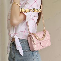 Bolsas de lujo de moda Bolsa de diseño para mujeres Bolsas clásicas de colgajo de 17 cm Bolso de hombro Crossbodas de perlas Trabajo de arte Premium Lambsker Cos costoso CC CC ORIGINAL CALIDAD