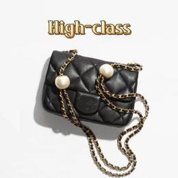 Mode luxe tassen dames designer tas klassieke klep tas dubbele kralen cc crossbody handtas premium grade delicate en zachte dure lambskin 10a originele kwaliteit