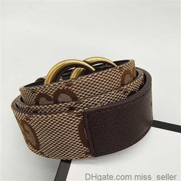 Ceinture de luxe de mode Plaid Fleur ceinture en cuir rayé Designer masculin et femmes ceinture de haute qualité 3 8cm avec boîte Misss215h