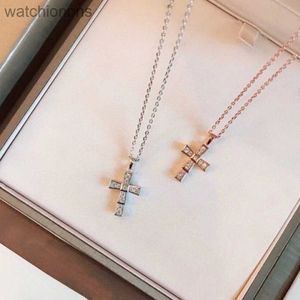 Fashion Luxury Blarry Designer Collier Sterling Silver Cross Collier Titanium Steel plaqué Gol