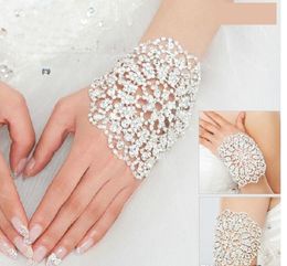Mode luxe bruids armband bruiloft sieraden polsketting bangles elleboogaccessoires voor prom meisjes avond feestjurken