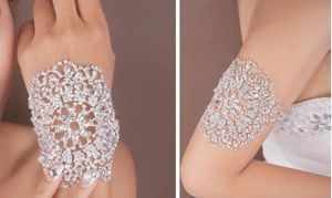 Mode Luxe Bruids Armband Bruiloft Sieraden Pols Ketting Armbanden Elleboog Accessoires voor Prom Meisjes Avond Party Dresses267U