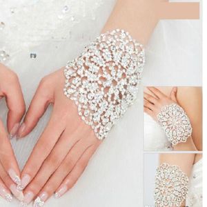 Mode luxe bruidsarmband bruiloft sieraden polsbeten armbanden elleboogaccessoires voor prom girls avondfeestjurken 192A