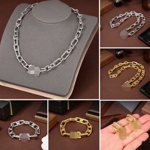 Fashion luxe klassieke zilveren Cubaanse ketting ketting armband titanium roestvrijstalen ontwerper 18k platen gouden sieraden man vrouwen bruiloft hiphop valentijnsdag cadeau