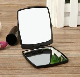 Fashion Luxury Cosmetic 2Face Mirrors Mini Beauty Makeup Tobetrable Portable Facette Double Mirror9281865