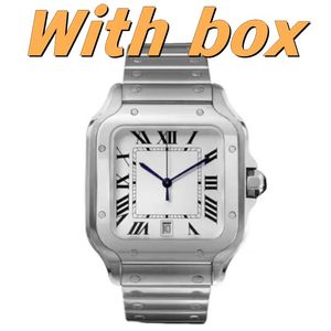 Modeluxe u1 stalen horloge voor koppels, waterdicht horloge van saffierglas, nieuw goud en zilver meerkleurig horloge