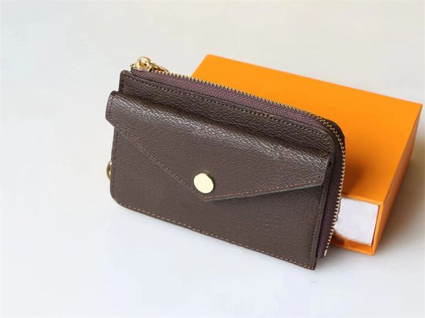 Mode luxe porte-carte de crédit original unique porte-monnaie sac à main pour femme poche d'affaires de luxe designer alphabet sac à main sac à poussière et boîte