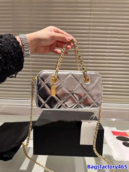 Mode luxe Design femmes classique petit sac fourre-tout en or sac à main de créateur chaîne en métal élégant et exquis décontracté polyvalent sac à bandoulière à bandoulière unique