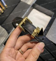 Fashion Luxury Designer Belt For Women Classic Triangle Gold Buckle Geatine Leather Femme Belt Mentes Designers Beltes