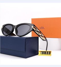 Diseñador de lujo de moda Lu Gafas de sol de la marca Gafas de sol de diseñador de gafas de alta calidad para mujeres Men UV400 Lente Unisex Decline Algebra de personas Spit Ciclo oscuro