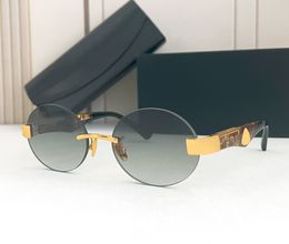 Diseñador de moda de lujo para hombre gafas de sol the magic II vintage forma redonda gafas de sol sin montura de metal gafas de estilo clásico de vanguardia Anti-Ultravioleta vienen con estuche