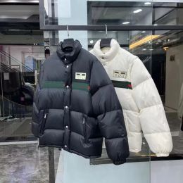 Mode Luxe Designer Hommes Femmes Down Veste Manteaux Couples d'hiver Sweatshirts Vêtements d'extérieur Blanc Veste en duvet d'oie Zipper Casual Coupe-vent Parkas Manteaux Vintage Ou