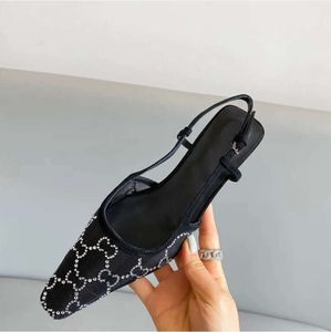 Moda Diseñador de lujo Sandalias para mujer Zapatos de vestir de banquete de verano Bombas sexy de tacón alto Punta puntiaguda Sling Back Zapato de mujer Calidad superior EU 9912ESS