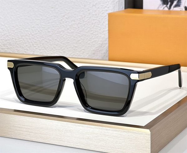 Lunettes de soleil carrées de luxe de mode pour hommes Z1974 lunettes de forme rectangle vintage classiques loisirs d'été style polyvalent anti-ultraviolet livré avec étui