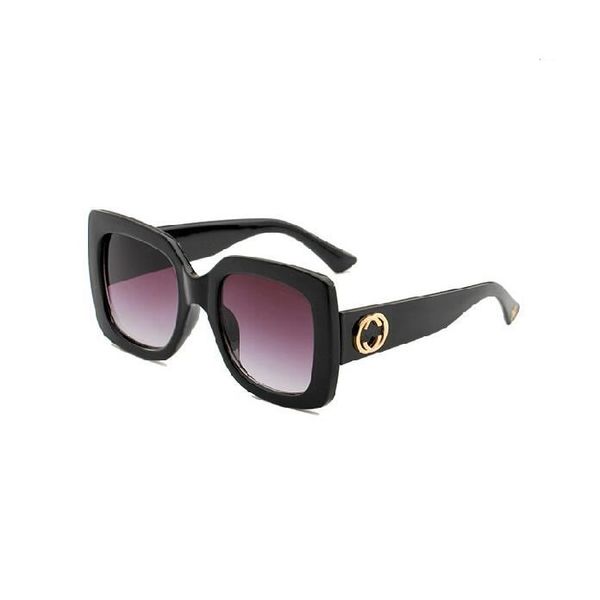 Fashion Luxury Designer Sunglass G Letter Classic PC Frame Place Sun Glasse pour hommes Femmes 6 Couleurs Numéro de faculté 0083