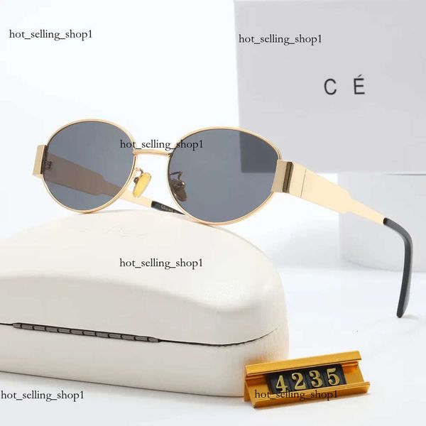 Lunettes de soleil de créateur de luxe de mode CEL 40238 marque pour hommes et femmes Small Spreezed Verres ovales Premium UV 400 CELNS SUNGLASSES 327 UV POLALIS