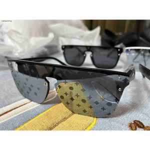 Lunettes de soleil de luxe de mode pour hommes et femmes cadre carré mat vintage lettre imprimée lunettes de film couleur tendance loisirs 10A