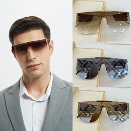 Mode luxe designer zonnebrillen voor mannen en vrouwen vintage vierkant mat frame Letter gedrukt Kleurenfilmbril trend vrije tijd met doos FF0093