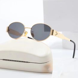 Moda Gafas de sol de diseñador de lujo Gafas para mujeres y hombres Gafas de sol con foto de calle en la playa Mismas gafas de sol Gafas de sol pequeñas Gafas de sol de metal con montura completa fashionbelt006