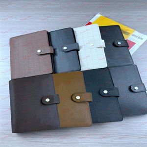 Mode luxe ontwerper Wallet Notebook Gedrukte geruite cover Working Business Business Ladies Work Conference Notebooks Compact269V