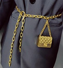 Fashion Luxury Designer Women Chain Beltes For Pants Dress Mini Vintage Gold Metal Sac à ceinture Bijoux Bijoux 2202629199