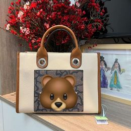Mode luxe mode croix paquet boutique livraison gratuite espagne grande capacité mignon ours petit sac à provisions 62004