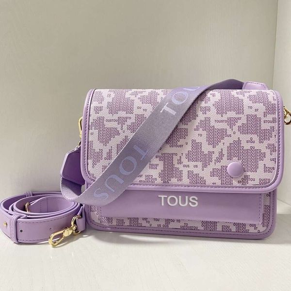 Mode luxe mode croix paquet boutique livraison gratuite espagnol ours en peluche doux sac à dos bandoulière 62009-5 violet