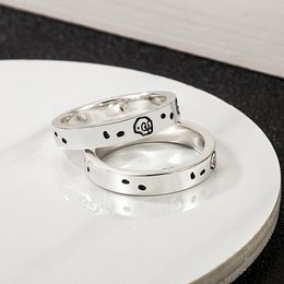 Mode luxe gcc bague fantôme bagues en argent pour hommes femmes unisexe serpent Designer amour bagues marque hip chaud bijoux ruban couleur pour cadeau de fête de l'homme