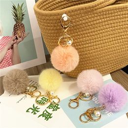 Fashion Luxury Jewelr Key Chain Designer en peluche Cartoon Keychain Téléphone mobile Portachiavi Wholesale YSKK023