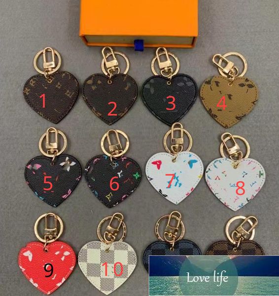 Mode luxe amour cuir porte-clés pendentif coréen porte-clés en gros