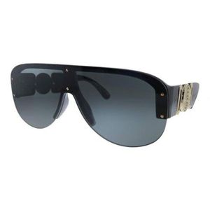 Mode luxe man designer zonnebril voor mannen en vrouwen 4391 Zwart Plastic Schild Zonnebril Grijze Lens plastic lenzen die of3014