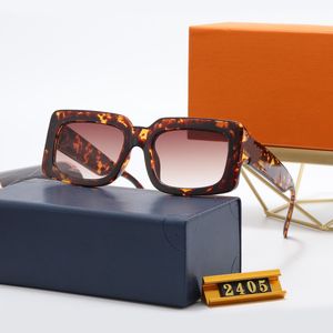 Mode luxe man heren designer zonnebril voor mannen en vrouwen vintage vierkant mat frame Letter gedrukt Kleurenfilmbril trend vrije tijd