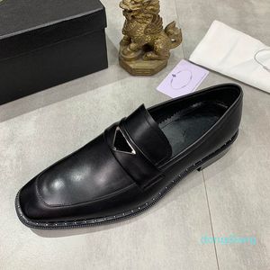 Mode - luxe mannen jurk schoenen merk vintage klassieke bruine heren loafers maat 38-44