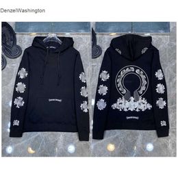 Mode Luxe Herenjassen Designer Rits Sweatshirts Hart Hoefijzer Kruisprint Merk Ch Hoodies Dames Chromees Jas Casual Trui Losse Trui Jas 29