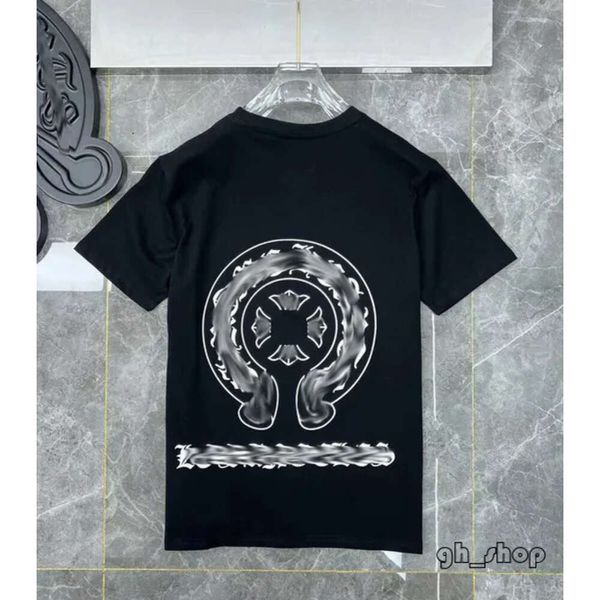T-shirts de luxe pour hommes Brandch Designers Tops T-shirts Correct Horseshoe Sanskrit Cross Polos Boy Graffiti T-shirts Hommes Femmes Manches courtes T-shirts unisexes 5325