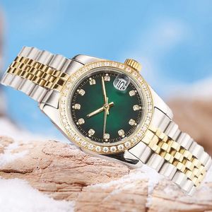 Diamond Bezel Femmes Mode Luxe Mens Montre Designer Saphir Montres 36mm 41mm Montres Homme Anniversaire Noël 904L Bracelet en acier inoxydable Montre relojes