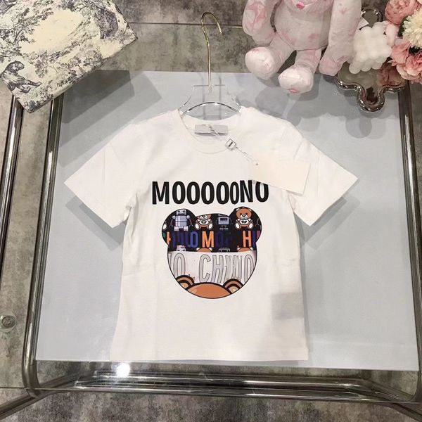 Mode luxe nouveauté enfants T-shirts populaire impression coton décontracté à manches courtes garçons filles T-shirt été pour enfants et adultes hauts