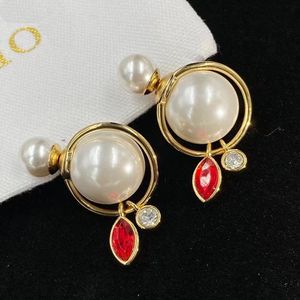 Mode luxe perle boucles d'oreilles femmes bijoux en gros