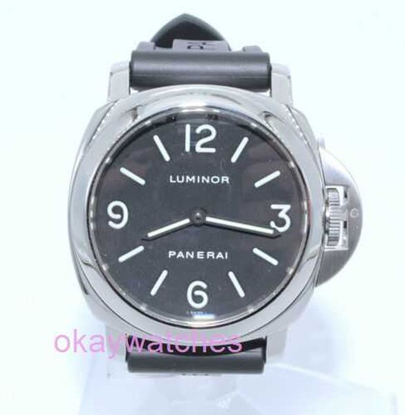 Fashion Luxury Penarrei Watch Designer Base 44 mm enroulé manuellement en acier Mens Pam 112 vendu tel quel