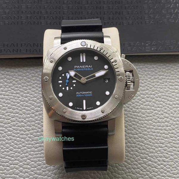 Fashion Luxury Penarrei Watch Designer Box Certificat Série Stealth Series Précision Steel Automatique Mécanique Pam00973