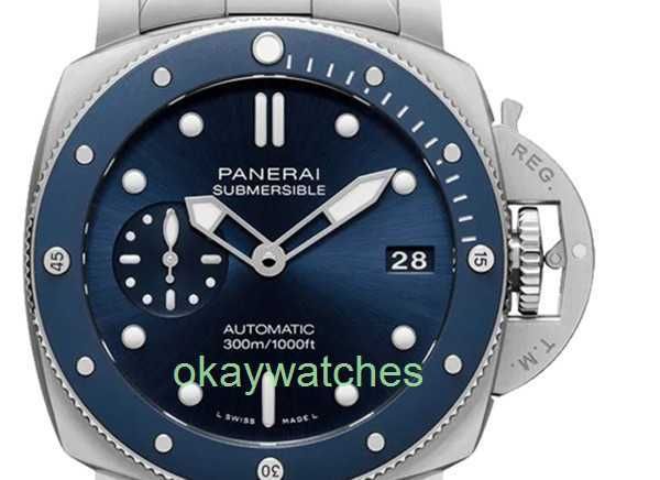 Fashion Luxury Penarrei Watch Designer Ensemble complet de certificat de boîte Série furtive Série Précision en acier mécanique automatique pour les hommes PAM02068